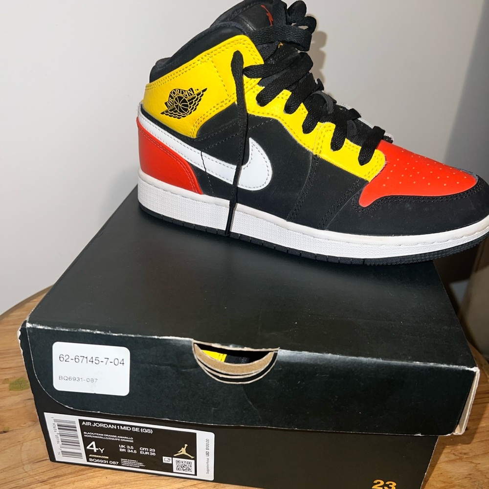 Orange Black & White Jordan 1’s